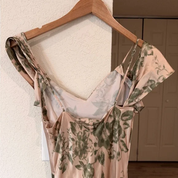 Reformation Ronda Silk Dress - Symphonic (Size 0) (NWT) - MSRP $498 - Picture 7 of 11